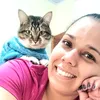 Aline Barbetto e os 3 gatos