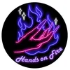 hands on fire
