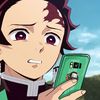 tanjiro_on_da_phone