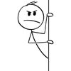 Unruly stickman