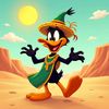daffy_on_fire