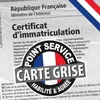 service D.A carte grise