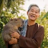 Ông già nuôi Capybara