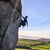 Rachel climbs and flows