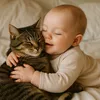 Cat Baby Moment