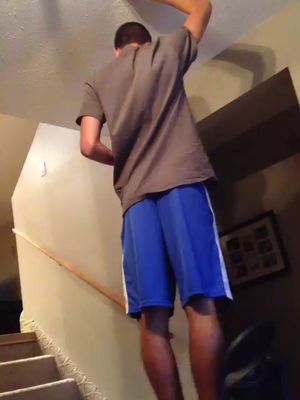 My brother being crazy