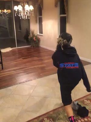 When your mom leaves you home alone...