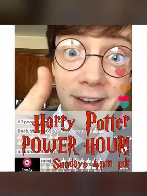 It's happening again today! Harry Potter Power Hour at 4 pm pacific  on the @musical.ly live.ly stream! ⚡️#HPPH⚡️