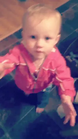 She wonted to be on camera.  Love her to death  