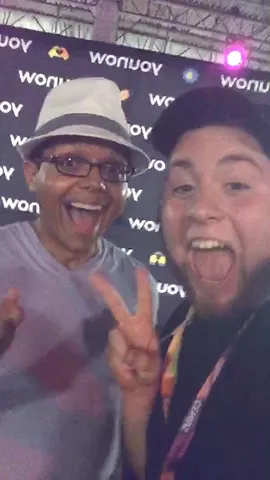 Hanging with Tay Zonday at the Vidcon pre-party #VidconUS #TayZonday #ChocolateRain