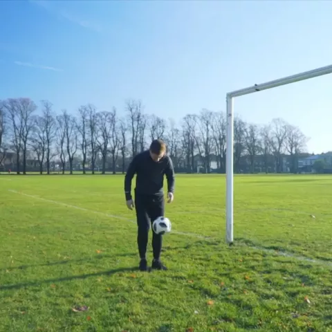 Ultimate Cross Bar shot Accuracy! 🔥⚽️💯👌🎄 #featureme #skills #football #Soccer #crossbar 