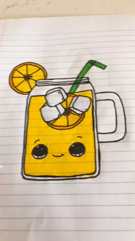 All of my cute food drawings!#art #drawing #youtubers #penguin #cute #lemonade #cutefood #cuteart 🦄