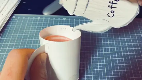 仕掛けわかりますか？よーく見るとわかります🤗☕️#tiktok #工作 #作ってみた #コーヒー