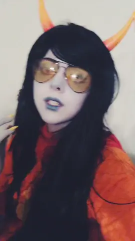 I’ve been wanting to cosplay but I got a stye :( #homestuck #homestuckcosplay #vriska