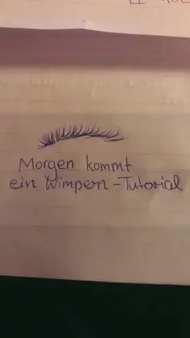 Morgen kommt ein Wimpern-Tutorial, weil das gewünscht wurde! 🥰 (das ist nur ein Ankündigungsvideo)