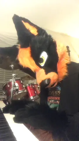 How I sound to me when I #sing #furry #furryfandom #fursuit #fursuiter #fursuiting #piano #sukafox