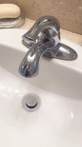 So shiny I see myself in it! Use toothpaste to shine yo sink. #DIY #lifehacks #tiktokpartner