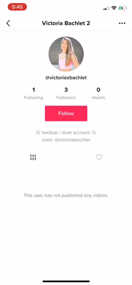 go follow my backup account @victoriaxbachlet 💗💗