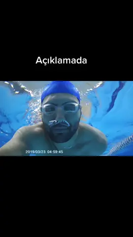 #yüzerken burnundan su kaçmaması için yapman gerek tek şey burnundan üflemek. #yüzme #swim