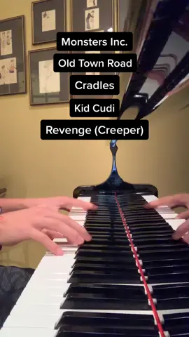 Part 3😈😈 #piano #medley #creeper #Minecraft #monstersinc