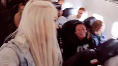 i did this on a plane for you tiktok 🙈❤️
