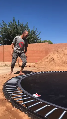 New trampoline is in! Time to #getsilly with @klaileaj @thekeikiexperience #foryou #foryoupage