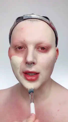 Red eyed queen #foryou #foryoupage #halloweenmakeup #vampire #fyp #dragqueen