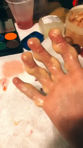 Since this blew up when I did it on one finger I thought I’d try doing them all #foryoupage #sfxmakeup