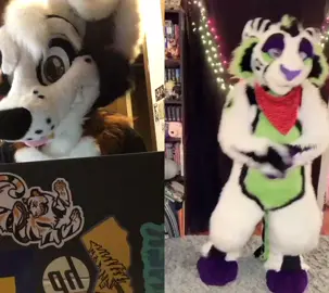 #duet with @justpeacheyy I’m a big fan of DEH so I couldn’t resist the quick duet! #fursuit