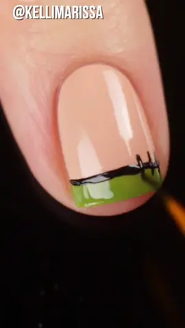 Halloween french tips #beauty #nails #nailart #halloween #fyp