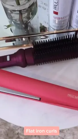 Flat iron curls tutorial #hairtutorial #hairvideo #holidayhair