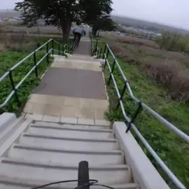 Chasing Lewi sown the Stair set of doom!! #mtb #biking