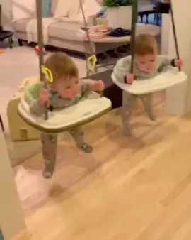 #funnybaby #cutebaby #cutebabyvideo #babyswing #babyjump #babytwins #twinbabies #twinbaby #twinbabies #throwback #twins #twinbabes