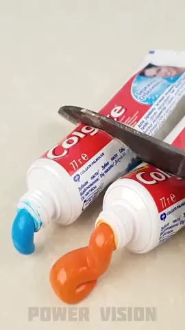 Toothpaste Vs Hot Knife #tests #experiment #toothpaste