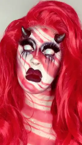 A lot of  content didn’t work out for this look so I’m challenging @the_geminiofficial part ONE #foryoupage  #christmas #peppermint #makeup #cosplay