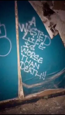 #abandoned skyscraper #urbex The writing is literally on the wall and so true￼ 