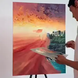 Faith Over Fear...Painting 1 or 2? 🤔 #faith #calvinharris #painting #artoftheday #fypage #foryou #satisfying #acrylicpainting