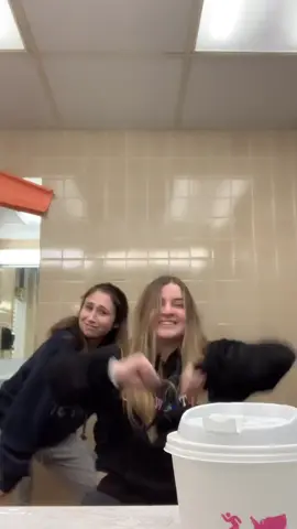 bathroom shenanigans #sponsormedunkin #fyp