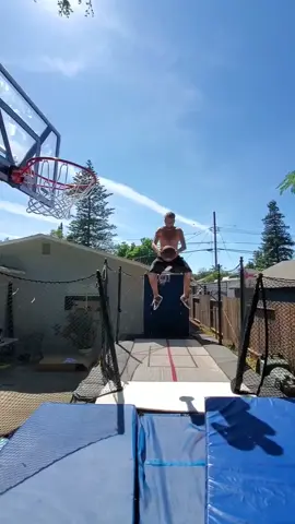 zenyatta trickshot #fyp #trampoline #NBA