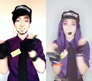 Have a wholesome twinning #duet w @cosevie because Christmas 💕 #fnaf #purpleguy #purplegirl #williamafton #foryou
