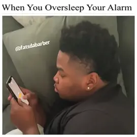 Who can relate?! 🚨⏰ @fatsthebarber #viral #backatwork #funny #4u