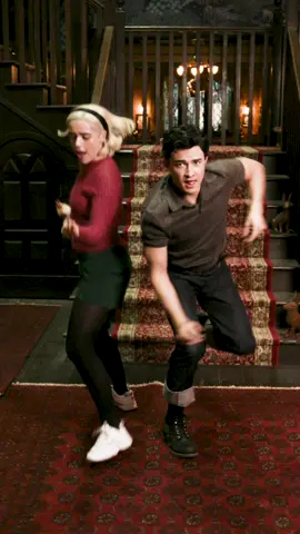 dancing #StraightToHell with the cast of #chillingadventuresofsabrina #CAOS #netflix