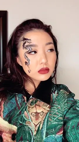 Which animal would you like to see on my face next? 🐲 #makeupchallenge