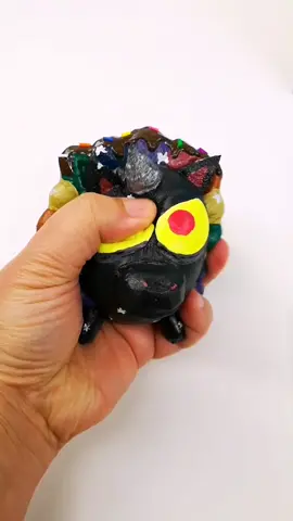 squishy transformation from a lion to a rainbow darkness unicorn! full video is on YouTube NerdEcrafter #DIY #crafts #squishy #art