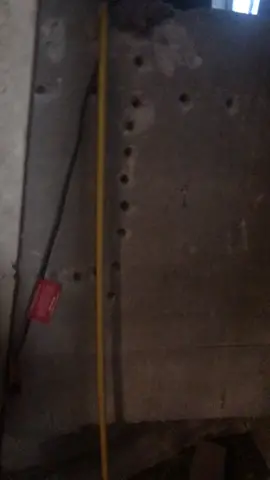 Why do you guys think a cement wall was built up to block off this room?? #fyp #foryourpage #foru #creepy #scary #hauntedtiktok #hauntedhouse