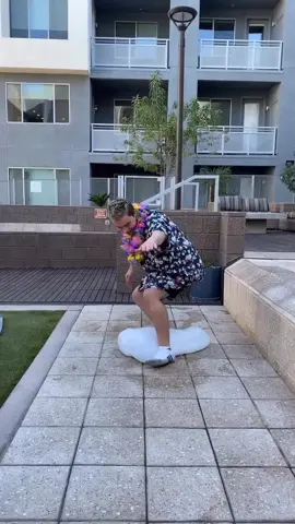 About to try surfing 🏄 on a wubble 😂 give the surfing challenge a try! I challenge @nickibaber @ayypatrick to try it! #surfanddancechallenge
