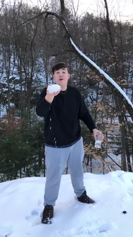 This is revolutionary #allthedifference #snowchallenge #icecream #4youpage #4u #forupage #icechallenge #snowing