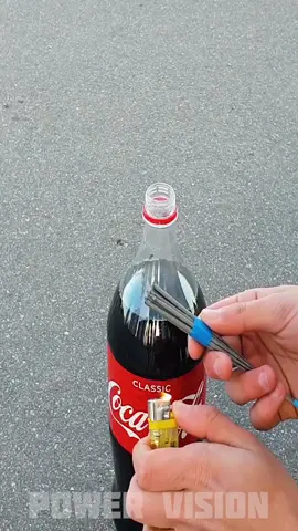 Did you see that? #coke #sparklers #science #experiment