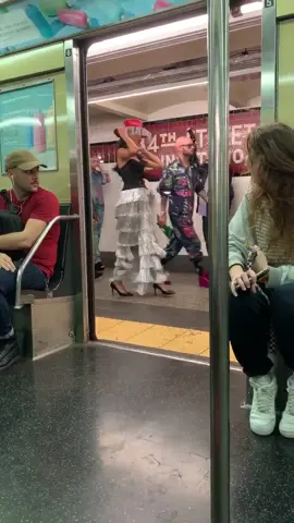 What better place to do a fashion show than on the NYC Subway! #fashion #subway #nyc