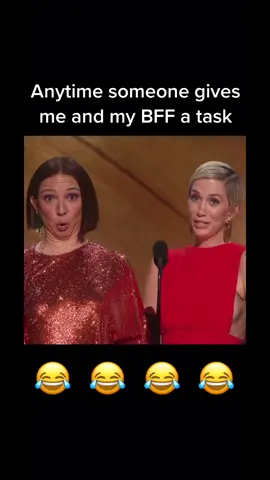 It ain’t a party until my BFF arrives. #bffgoals #fyp #foryou #foryoupage #bestie #friends #BestFriends #oscars